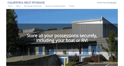 Desktop Screenshot of calistogaselfstorage.com