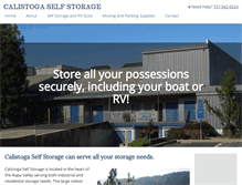Tablet Screenshot of calistogaselfstorage.com